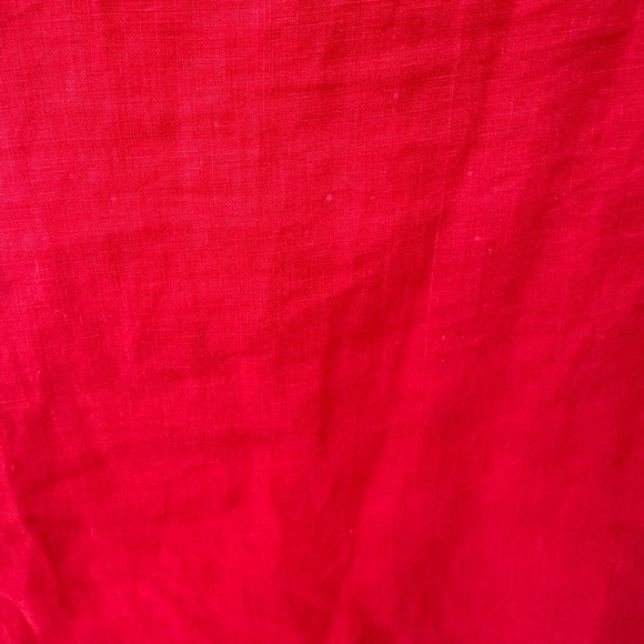Bryn Walker tunic top red 100% linen lagenlook dress knee length size M - Picture 6 of 15